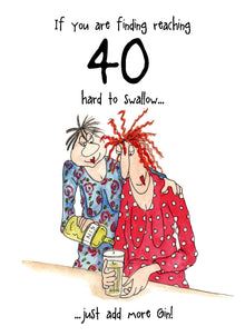 Camilla and Rose - Women's 40th Birthday - Funny Birthday Card