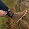 Colours of the rainbow, a warm pair of high quality, dark teal bamboo socks, for men. Designed by Hannah Dale, these socks feature a gorgeous artwork of a rooster, stitched on the soft fabric. A perfect gift for animal lovers. Wrendale Designs.