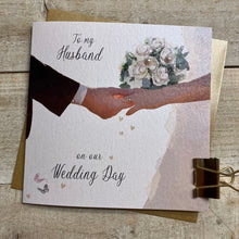  Elegant Blank Wedding Day Card - To My Husband On Our Wedding Day