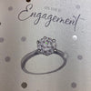 Elegant Blank Engagement Card - On Your Engagement congratulations