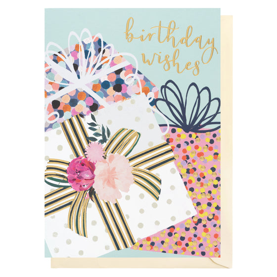 Cheerful Blank Birthday Card - Birthday Wishes