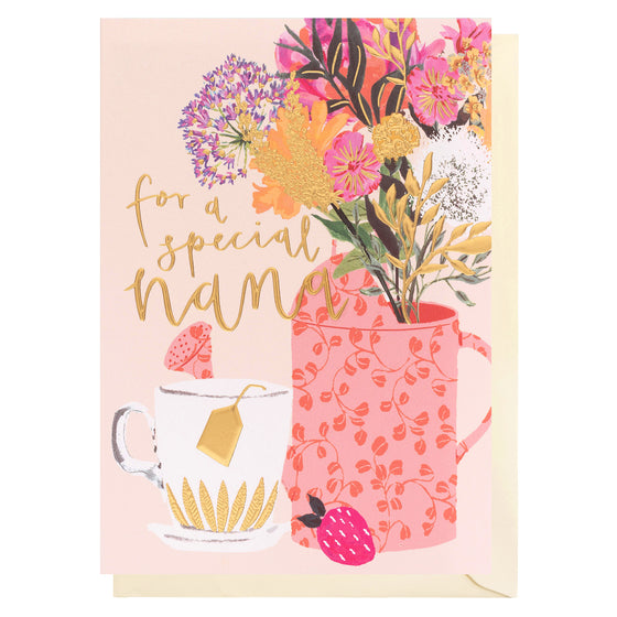 Cheerful Blank Greeting Card - Special Nanna