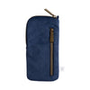 Navy blue glasses pouch from Wrendale Designs. This pouch features an embroidered highland cow stitched into the soft navy blue fabric. Designed by Hannah Dale.