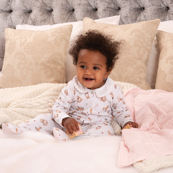 Wrendale Designs - Little Wren Collection - Little Forest Printed Babygrow, 0-3 months
