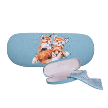  Wrendale Designs -  Hard-sided Glasses Case - Fox Cubs
