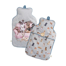  Wrendale Designs - Light Grey Hot Water Bottle - Dog Cuddles
