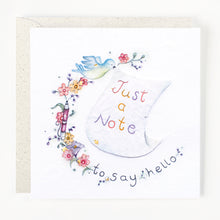  Berni Parker Designs - Just a Note to Say Hello - Blank Greeting Card