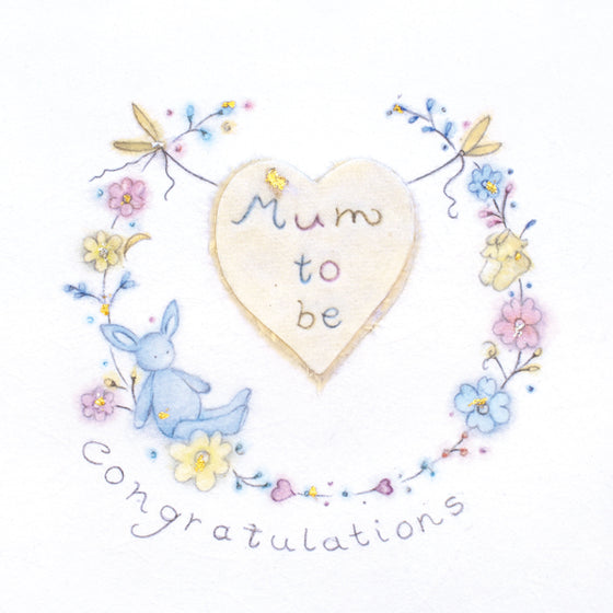 Berni Parker Designs - Mum to be Congratulations - Blank Greeting Card