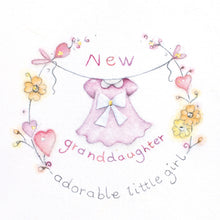  Berni Parker Designs - New Granddaughter, Adorable Little Girl - Greeting Card