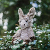 Jack the donkey, a soft, adorable plush toy designed by Hannah Dale. Jack is a gentle soul, who likes camping and rocks. Wrendale Designs.