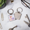 Wrendale Designs - Small Square Keyring - Perched Bird