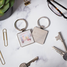  Wrendale Designs - Small Square Keyring - Dog Walks