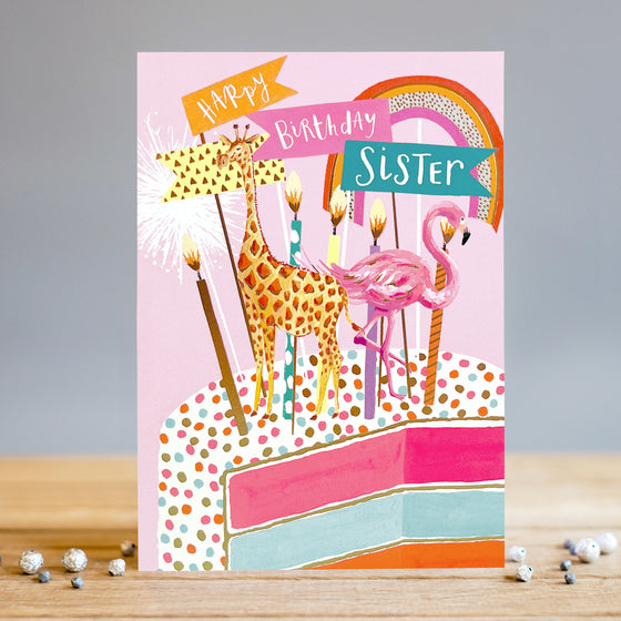 Gifts for women UK, Funny Greeting Cards, Wrendale Designs Stockist, Berni Parker Designs Gifts Greeting Cards, Engagement Wedding Anniversary Cards, Gift Shop Shrewsbury, Visit Shrewsbury Blank birthday card for children, happy birthday sister, blank birthday card for young sister