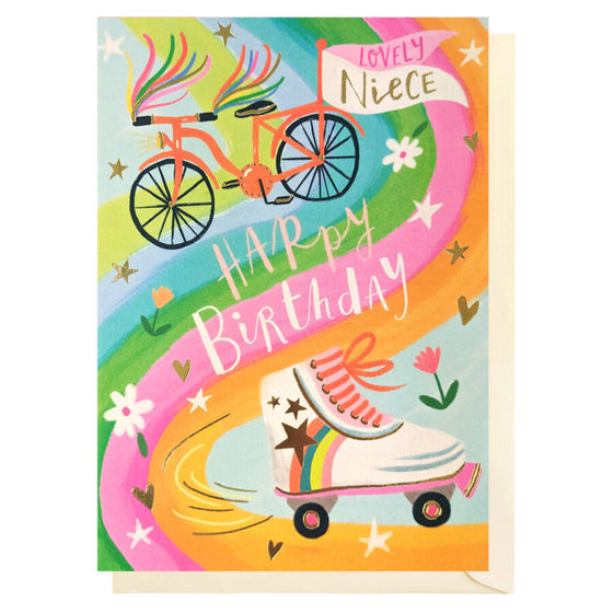 Fun Blank Children's Birthday Card - Lovely Niece Happy Birthday