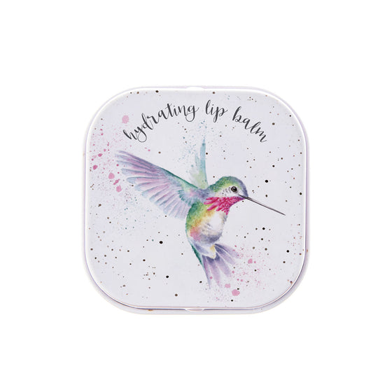 Wrendale Designs - Lip Balm in Decorative Square Tin - Humming Bird