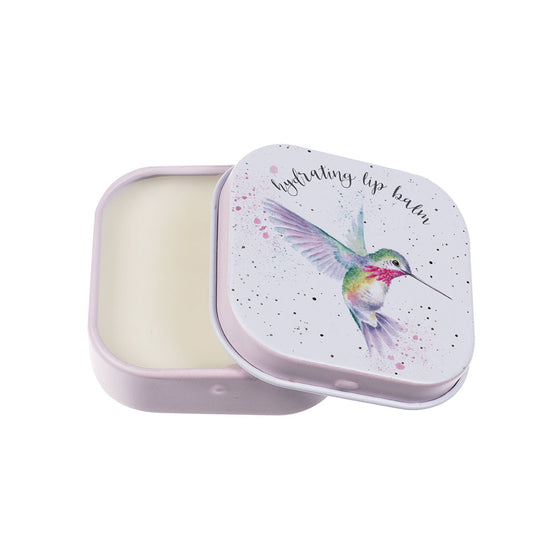 Wrendale Designs - Lip Balm in Decorative Square Tin - Humming Bird