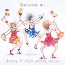  Berni Parker Designs - Happiness is Finding the Perfect Dancing Partners - Funny Greeting Card