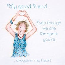 Berni Parker Designs - My Good Friend - Sentimental Blank Greeting Card for Women