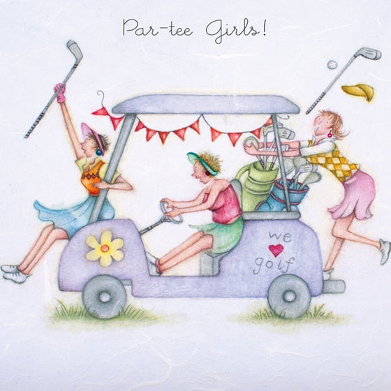 Berni Parker Designs -  Par-tee Girls! - Funny Greeting Card