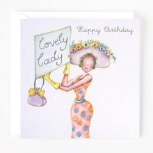  Berni Parker Designs -  Lovely Lady - Sweet Blank Birthday Card for Women