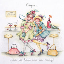  Berni Parker Designs - Oops - Funny Blank Greeting Card for Women