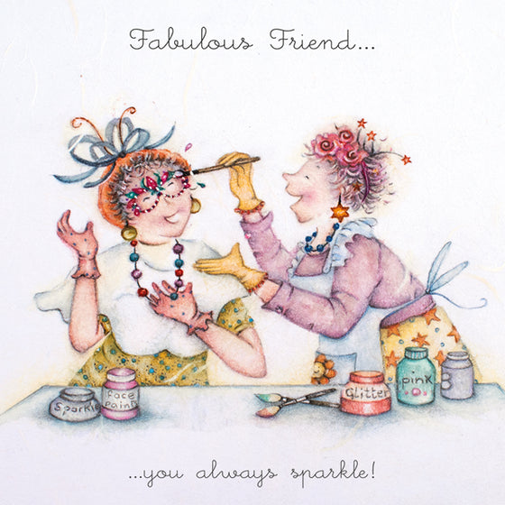Berni Parker Designs - Sparkle - Funny Blank Greeting Card for Women