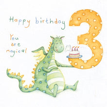  Berni Parker Designs - Happy 3rd Birthday - Blank Birthday Card for Children