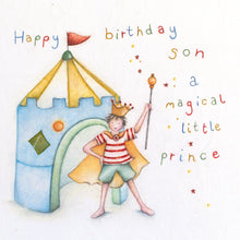  Berni Parker Designs - Happy Birthday Son A Magical Little Prince - Birthday Card