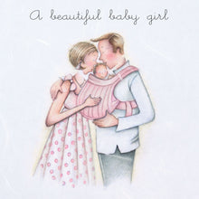  Berni Parker Designs - Beautiful Baby Girl - Blank Greeting Card