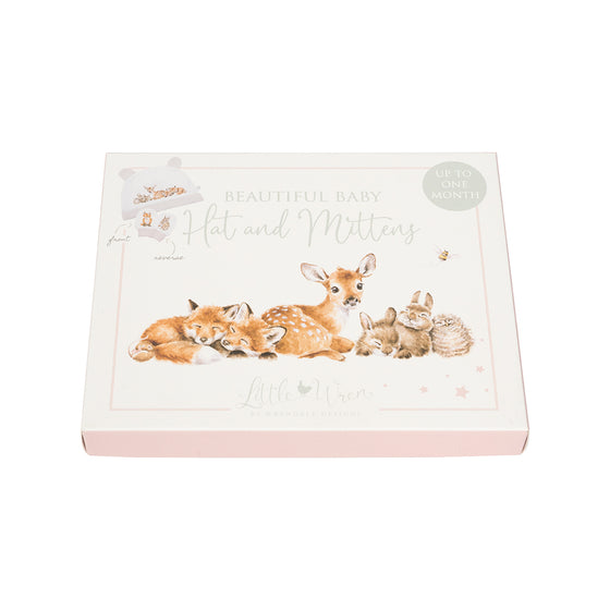 Wrendale Designs - Little Wren Collection - Little Forest Hat and Mitten Set