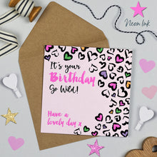  Leopard Love Blank Birthday Card, Go Wild!
