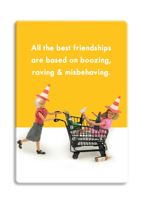 Funny Fridge Magnet for Women - All the Best Friendships