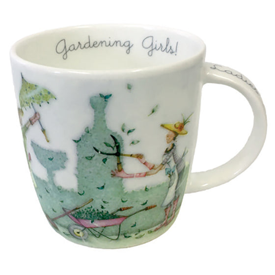 Berni Parker Designs Fine Bone China Mug - Gardening Girls