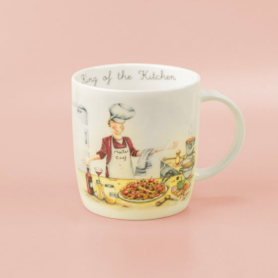 Berni Parker Designs Fine Bone China Mug - King of the Kitchen