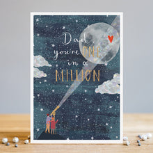  Gifts for women UK, Funny Greeting Cards, Wrendale Designs Stockist, Berni Parker Designs Gifts Greeting Cards, Engagement Wedding Anniversary Cards, Gift Shop Shrewsbury, Visit Shrewsbury Blank Greeting Card Dad you One in a Million Blank greeting card for Dad, Blank Father's Day Card