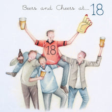  Berni Parker Designs - Beers and Cheers at … 18 - Men's 18th Birthday Card