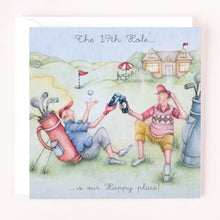  Berni Parker Designs - The 19th Hole… - Funny Blank Greeting Card for Men