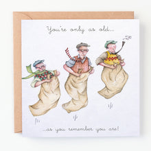  Berni Parker Designs - Only as Old - Funny Blank Greeting Card for Men