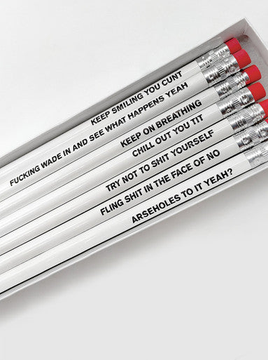 Rude Motivational Pencil Gift Set