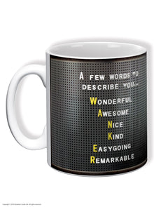  Funny Ceramic Mug for Men - WANKER