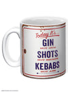 Funny Ceramic Mug - Gin Not Gym