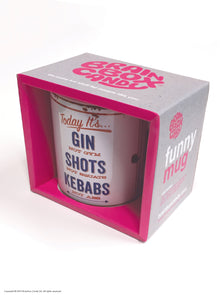  Funny Ceramic Mug - Gin Not Gym