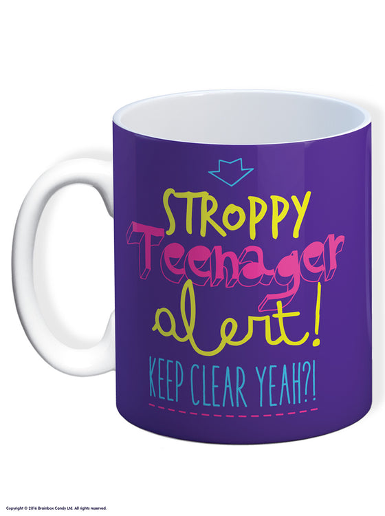 Funny Ceramic Mug - Stroppy Teenager Alert