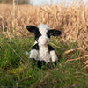Mathilda the black and white holstein cow is a soft, cuddely, perfect for all ages, junior sized plushie. Designed by Hannah Dale, Wrendale Designs.