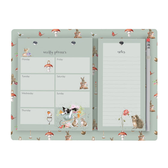 Wrendale Designs - Magnetic Weekly Planner and Shopping Pad