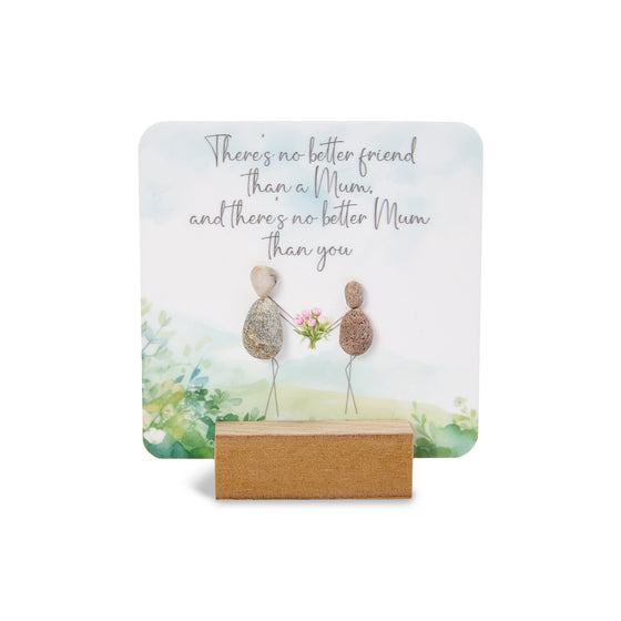 Pebble Art, MIni Glitter Block - No Better Friend Than Mum