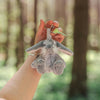 Decorate your bag or keys with Rosie the rabbit, an adorable plush keyring, designed by Hannah Dale. Soft, cuddly and full of character, Rosie has a kind, curious, and affectionate personality.  Perfect gift for animal lovers. Wrendale Designs.