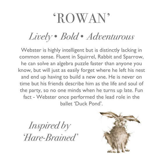 Wrendale Designs - Plush Wild Hare - Rowan