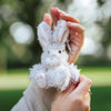 Accessorise your bag with this adorable Rowan the hare keyring designed by Hannah Dale. Soft, fluffy and full of character, Rowan has a lively, bold and adventurous personality. A perfect gift for animal lovers. Wrendale Designs.