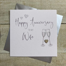  Elegant Blank Wedding Anniversary Card - Happy Anniversary to My Wife